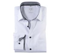 OLYMP Hemd Herren Comfort Fit Langarm Baumwolle Weiß Größe 40