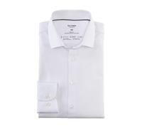 OLYMP Herren Oberhemd Langarm Level.Five.Body.fit,Twill,Body fit,Modern Kent,Weiss 00,40