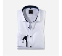OLYMP Herren Businesshemd Langarm Level.Five.Body.fit,Einfarbig,Body fit,Royal Kent,Weiss 00,43