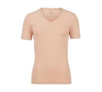 OLYMP T-Shirt Level Five Body Fit Langarm V-Ausschnitt Einfarbig hautfarben XXL