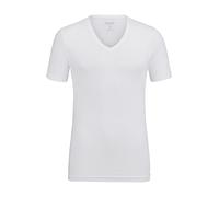 OLYMP T-Shirts Herren Regular Fit Kurzarm V-Ausschnitt Baumwolle weiß, 3XL