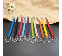 1/10 Stücke bunte Spiral Schlüsselanhänger, einziehbare Feder Sicherheits Anti-Verlust Schlüsselband Geschenke für Mutter, Vater, Abschluss und Lehrer
