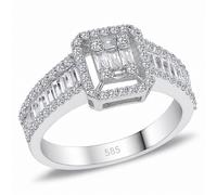 1,14 Carat Diamantring mit Diamanten in Baguette-Schliff