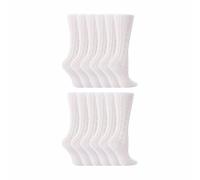 (1-2 Jahre, Weiß) Sock Snob - 12 Paar Mädchen Baumwolle Socken | Knielang Schule Socken Einfarbig | Sock Snob