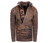 RUSTY NEAL® Strickpullover mit stylischem Ausschnitt, braun, S Braun