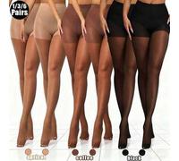1/3/6 Paar Damen 20D transparente klassische Farbstrumpfhosen - sexy dünne transparente elastische enge Leggings