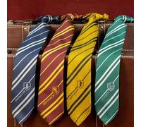 1/4 Stück 8cm offiziell lizenzierte Harry Potter Krawatte, handgestrickte gestreifte Krawatte im Hogwarts-Stil, Filmware, britischer Akademie-Stil, Pa