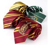 1/4 Stück offiziell lizenzierte Harry Potter Krawatte, handgestrickte gestreifte Krawatte im Hogwarts-Stil, Filmware, britischer Akademie-Stil, Party-