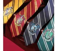 1/4 Stück offiziell lizenzierte Harry Potter Krawatte, handgestrickte gestreifte Krawatte im Stil von Hogwarts Gryffindor, Slytherin, Ravenclaw, Huffl