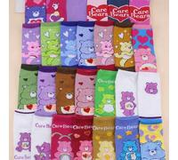 1/5/10/20 Paar zufällige Care Bears Damen Knöchelsocken, mit Bären, Funshine Bär, Wish Bär, Herz Funshine Bär Designs, bequem & atmungsaktiv, geeignet