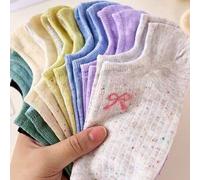 1/5 Paar Damen Kurzsocken, weiße erschwingliche Y2K süße Sport interessante Socken, Geschenk