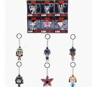 1/6 Stücke Netflix offiziell lizenzierte Stranger Things 3D Figur Schlüsselanhänger Kollektion Eleven, Eddie Munson, Dustin Henderson, Lucas Sinclair,