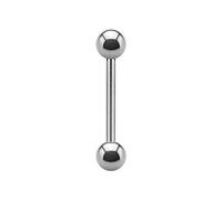1,6mm - 17mm - 5mm - Ti-Gloss Titan - Barbell (Piercing Stab für bspw. Zungenpiercing, Brustwarzenpiercing etc.)