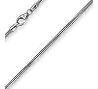1,9mm Schlangenkette Kette Collier 750 Gold Weißgold Goldkette 50cm Unisex