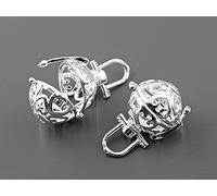 1 Engelsrufer aus Messing in silberfarben von Vintageparts, DIY-Schmuck