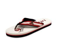 1.FC Köln Flip Flops, Zehentrenner, für echte FC Fans (Weiß, 42)
