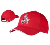 1. FC Köln Kinder Basecap - Basic Logo - ROT | Kappe | Schildmütze | Cap - Plus Aufkleber I Love Köln