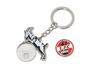 1. FC Köln Schlüsselanhänger "Logo" mit Einkaufschip