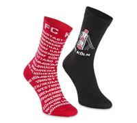 1. FC Köln Socken 2er Set Veedel & Pylone Gr. 39-42