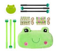 1 Federmäppchen, 6 Stifte, 1 Notizblock Und 20 Holzklammern, Niedliches Federmäppchen, Interessantes Briefpapier, Studentengeschenke, Schulbedarf