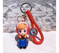 (1) Frozen Einzigartiger Schlüsselanhänger mit Prinzessin Elsa, langlebiges, kreatives Silikon-Schlüsselzubehör.