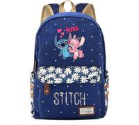 (1-Grün)Lilo & Stitch Rucksäcke für Teenager - Canvas-Laptoptasche mit Anime-Figuren - Unisex-Schule