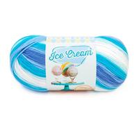 (1 Knäuel) Lion Brand Yarn Ice Cream Baby Yarn, Blue Moon