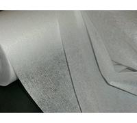 1 lfm. Bügelvlieseline in weiß, 45 g/m², 90 cm breit, doppelseitig aufbügelbar, für leichte bis mittelschwere Stoffe, doppelseitig haftend, Vlieseline, Bügelvlies