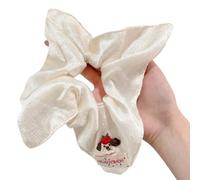 1 Luxuriöse Scrunchie Stirnbänder mit Schleifen, verstellbarer Haargummi aus Stoff, wendbares Design für Damen, Mehrzweck Styling, eleganter Haargummi Schal Stil