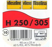 1 m stabile Einlage H 250 schwarz von Freudenberg 90 cm breit