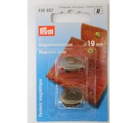 Prym 416482 Magnet-Verschluß 19 mm altmessing, braun, Einheits Größe