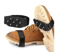1 Paar Anti Rutsch Schuhspikes, Einstellbar Spikes Für Schuhe Winter, 7 Stahlstifte Schuhkrallen Für Schnee Und Eiss, Starker Griff, Überziehbares Schuhzubehör Für Wandern, Spazieren, Hiking, Walking