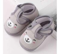 1 Paar Babyschuhe für Neugeborene Baby Cartoon Schuhe Socken mit Bärenmuster Streifen Lässig Sneakers Weiche Sohle Kleinkinder Schuhe 0-12 Monate