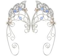 1 Paar Blatt Elfen Ohrclip Ohrringe Handgefertigte Feen Ohren Manschetten FüR Frauen Ideal FüR Halloween Cosplay Hochzeiten Feenpartys Geschenkideen