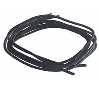 1 Paar Collonil Schnürsenkel - gewachst - rund - dünn - Ø 2,5 mm (60 cm, Schwarz)
