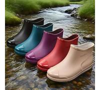 1 Paar Damen Mode Regenstiefel | Geeignet für verschiedene Szenarien: Küche/Garten/Outdoor | Ideale Wahl für Outdoor-Enthusiasten, Angelschuhe, Regent