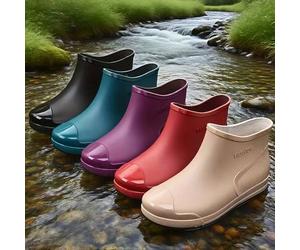 1 Paar Damen Mode Regenstiefel | Geeignet für verschiedene Szenarien: Küche/Garten/Outdoor | Ideale Wahl für Outdoor-Enthusiasten, Angelschuhe, Regent