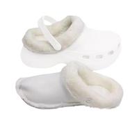 1 Paar Einlegesohlen für Crocss Clogs, Felleinsatz für Crocss, Ersatz WeißEs Fell für Crocss Damen Clogs, Schuhe Warm Liner für Crocss Damen, EinsäTze mit Fleece-Futter für Crocss Weiß für Den Winter