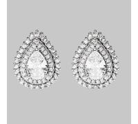 1 Paar elegante Vintage 925er Sterlingsilber Ohrstecker mit kubischem Zirkonia in Tropfenform zum Muttertag für Frauen, elegantes Geschenk für Date un