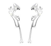 1 Paar Elfen-Ohrringe, Ohrclips, Damen-Ohrringe Ohne Piercing, Damen-Silberohrringe, Elfen-Ohrschmuck, Elfenflügel-Ohrringe, Geeignet Für Abschlussball, Karneval, Cosplay-Party