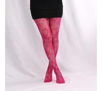 1 Paar florale Jacquard Netzstrumpfhose für Frauen