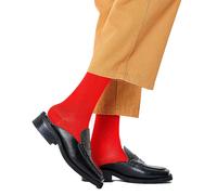 Happy Socks Einfarbige Crew-Socken-Kollektion - Hergestellt aus nachhaltiger Bio-Baumwolle - Rot 1er-Pack Größe 41-46