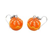 1 Paar Harz geschälte Orange Ohrringe Ohr baumeln Ohrtropfen nachgeahmte Frucht Geschenk Frauen Nice and clever