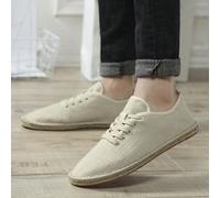 1 Paar Herren Gewebte Fischer Schuhe, atmungsaktive Leinen Schuhe, Lässig Schuhe, Leinwand Schuhe, Schuhe mit niedrigem Schnitt, Slip-On Loafer zum Al