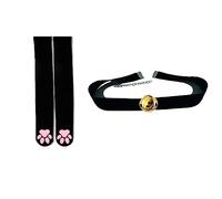 1 Paar Katzenpfoten-Socken, süße Katzenpfoten-Socken, hohe Sockenüberzüge, Strumpfhosen, oberschenkelhohe Socken, schwarze Katzenpfoten-Pad-Socken für Frauen, Mädchen, Cosplay oder Alltagskleidung