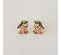 1 Paar Klassische Niedliche Faultier Geformte Ohrringe Für Frauen