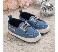 1 Paar Lässige Sportschuhe Für Babys Mit Perforationsdetail Und Vorderer Klettverschluss