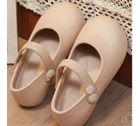 1 Paar Mädchen/Kinder EVA Kleiderschuhe, Kinder Einfarbiges Design Studentenflache Schuhe, Weiche Sohle Schuhe für Zeremonien, Bequemer Alltags-Tragen