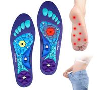1 Paar Magnetische Akupressur Einlegesohlen für Männer und Frauen, Massage Schuheinlagen Akupunktur Schuheinlagen Orthopädische, Reflexologie Akupressur Einlagen für Fuß Müdigkeit Relief M (41-43)