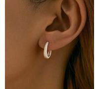 1 Paar modische minimalistische Creolen-Ohrringe für Frauen, echte 925er Sterlingsilber Ohrringe, Party-Geschenk Feiner Schmuck